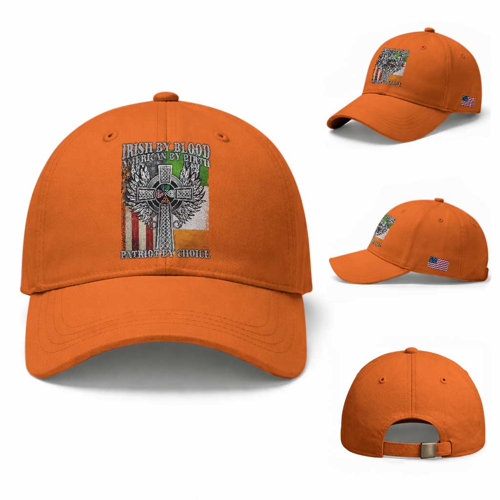 Irish Americans Baseball Cap Irish By Blood American By Birth Patriot By Choice Celtic Cross