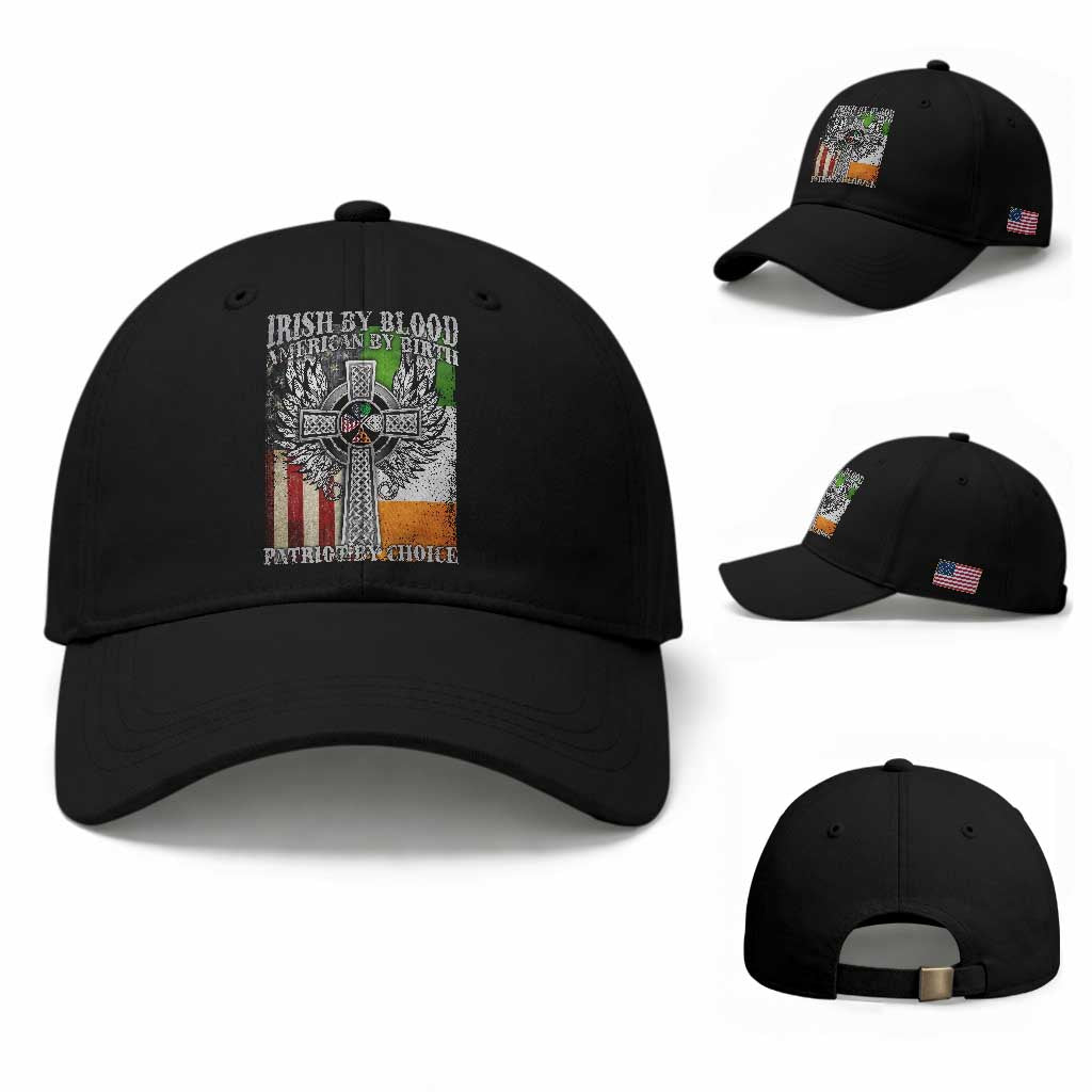 Irish Americans Baseball Cap Irish By Blood American By Birth Patriot By Choice Celtic Cross