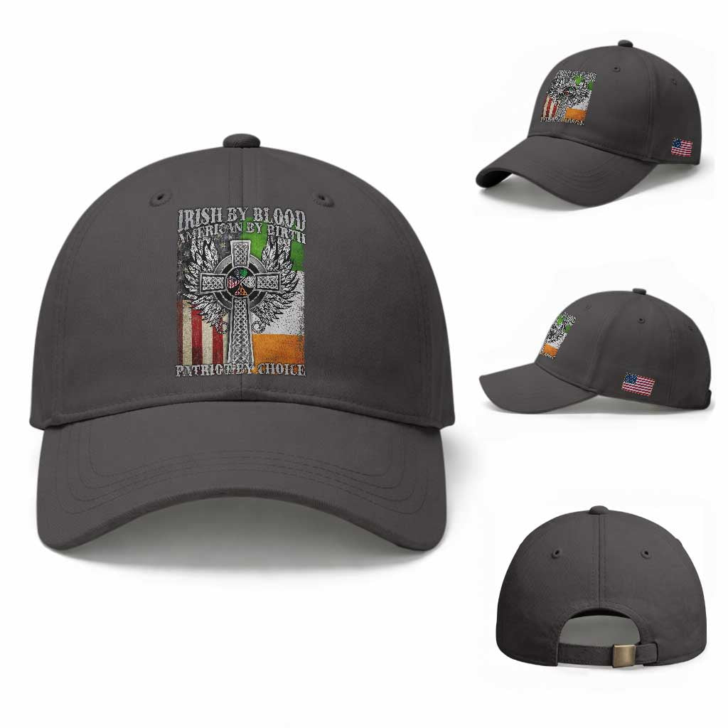 Irish Americans Baseball Cap Irish By Blood American By Birth Patriot By Choice Celtic Cross