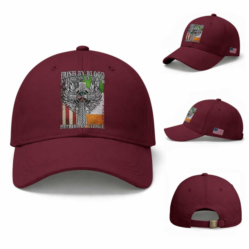Irish Americans Baseball Cap Irish By Blood American By Birth Patriot By Choice Celtic Cross