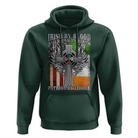 Irish Americans Hoodie Irish By Blood American By Birth Patriot By Choice Celtic Cross
