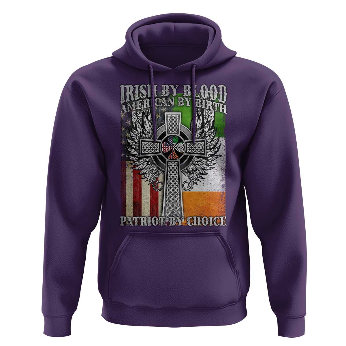 Irish Americans Hoodie Irish By Blood American By Birth Patriot By Choice Celtic Cross
