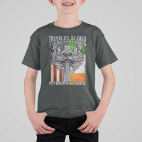 Irish Americans T Shirt For Kid Irish By Blood American By Birth Patriot By Choice Celtic Cross