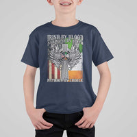 Irish Americans T Shirt For Kid Irish By Blood American By Birth Patriot By Choice Celtic Cross