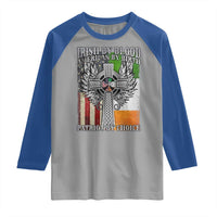 Irish Americans Raglan Shirt Irish By Blood American By Birth Patriot By Choice Celtic Cross