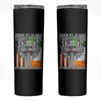 Irish Americans Skinny Tumbler Irish By Blood American By Birth Patriot By Choice Celtic Cross