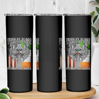 Irish Americans Skinny Tumbler Irish By Blood American By Birth Patriot By Choice Celtic Cross
