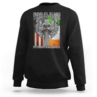 Irish Americans Sweatshirt Irish By Blood American By Birth Patriot By Choice Celtic Cross