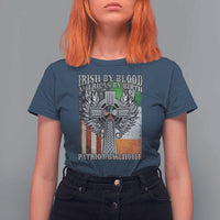 Irish Americans T Shirt For Women Irish By Blood American By Birth Patriot By Choice Celtic Cross