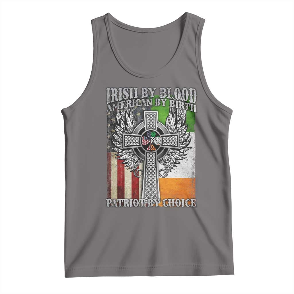 Irish Americans Tank Top Irish By Blood American By Birth Patriot By Choice Celtic Cross