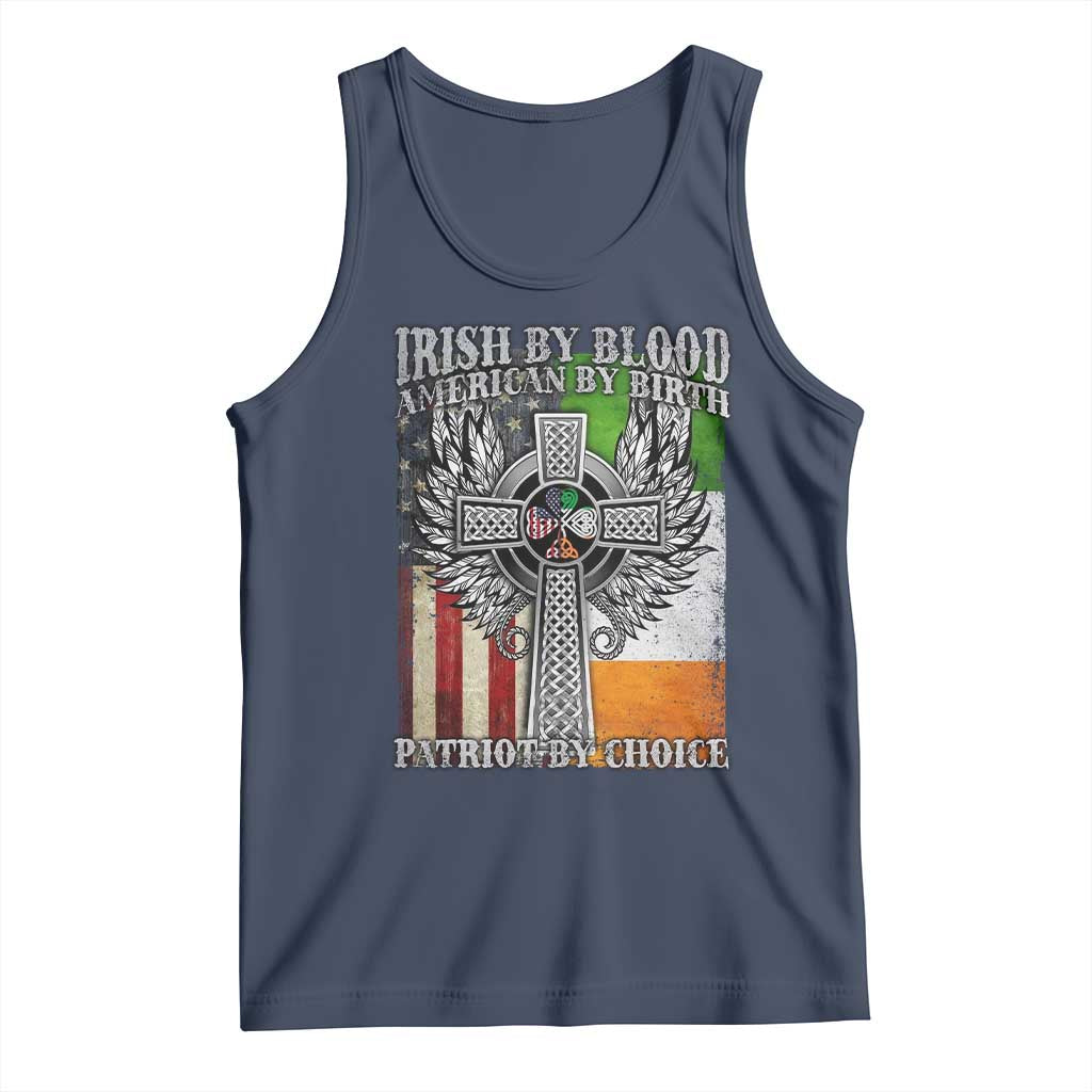 Irish Americans Tank Top Irish By Blood American By Birth Patriot By Choice Celtic Cross