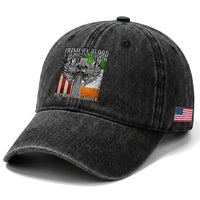 Irish Americans Washed Cotton Baseball Cap Irish By Blood American By Birth Patriot By Choice Celtic Cross