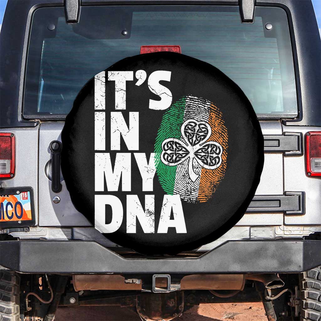 Funny Irish It's In My DNA Spare Tire Cover Ireland Fingerprint Flag