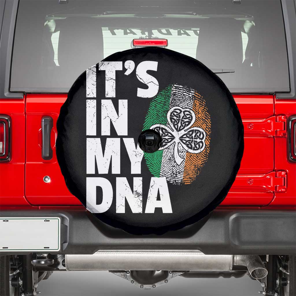 Funny Irish It's In My DNA Spare Tire Cover Ireland Fingerprint Flag