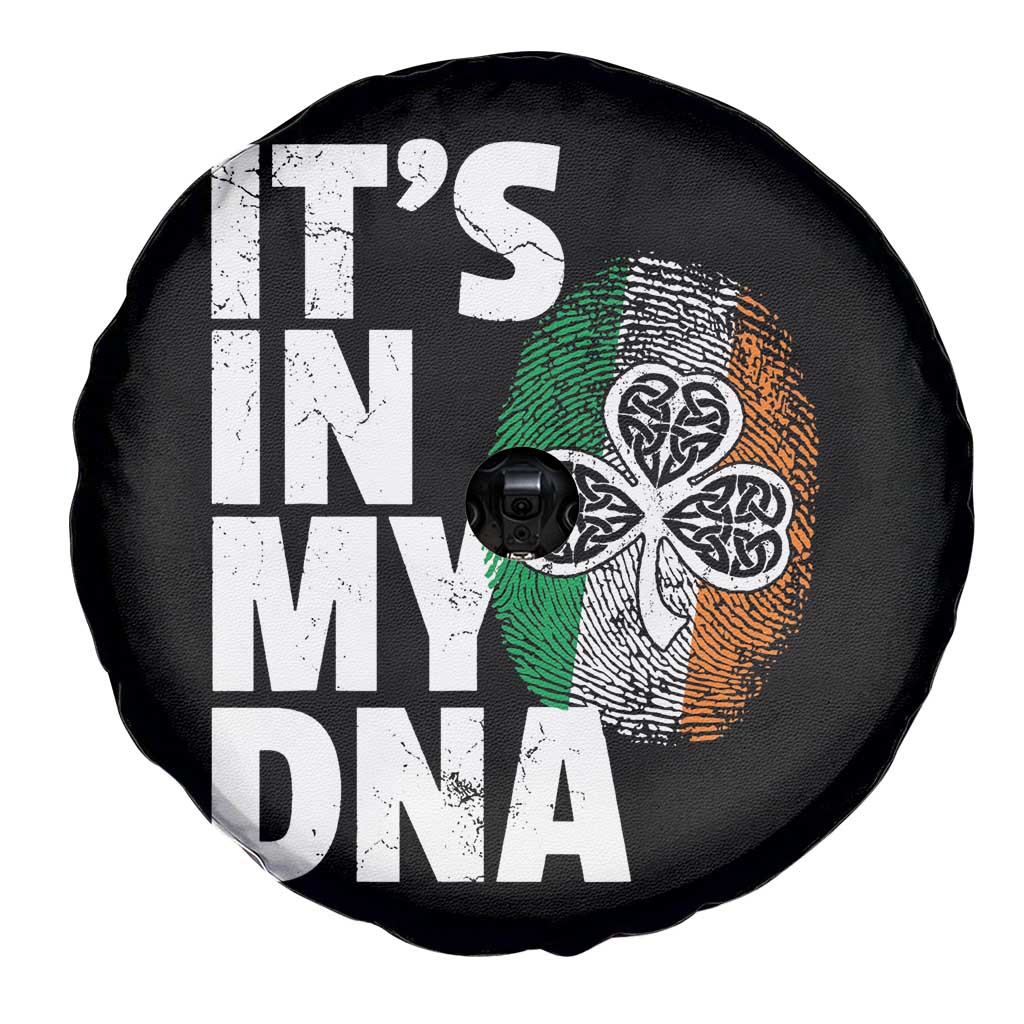 Funny Irish It's In My DNA Spare Tire Cover Ireland Fingerprint Flag