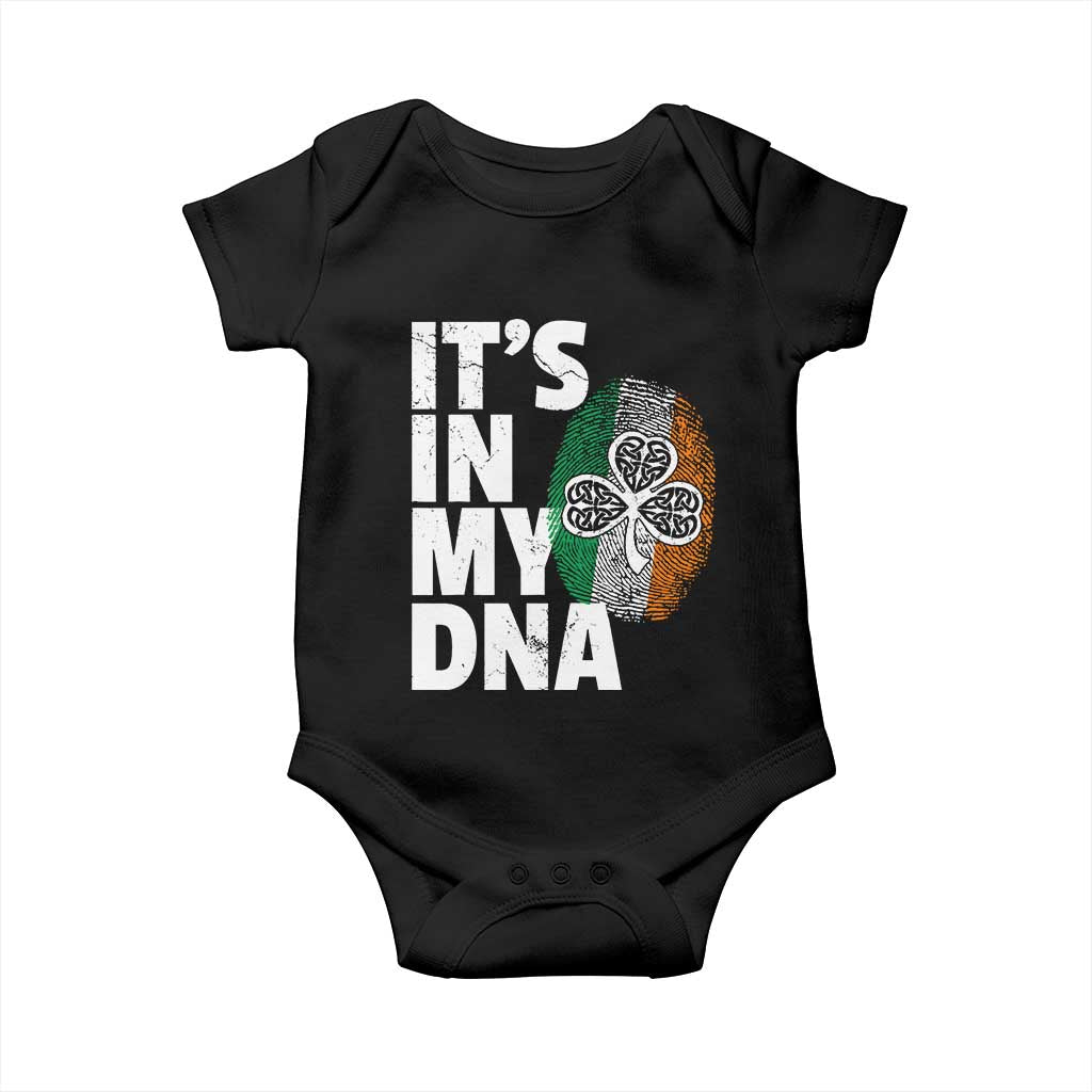 Funny Irish It's In My DNA Baby Onesie Ireland Fingerprint Flag