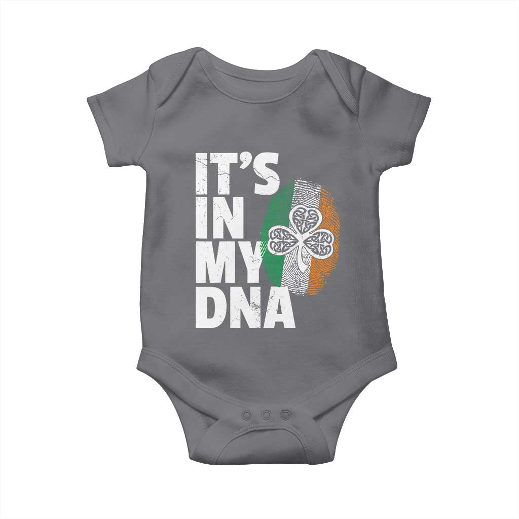 Funny Irish It's In My DNA Baby Onesie Ireland Fingerprint Flag