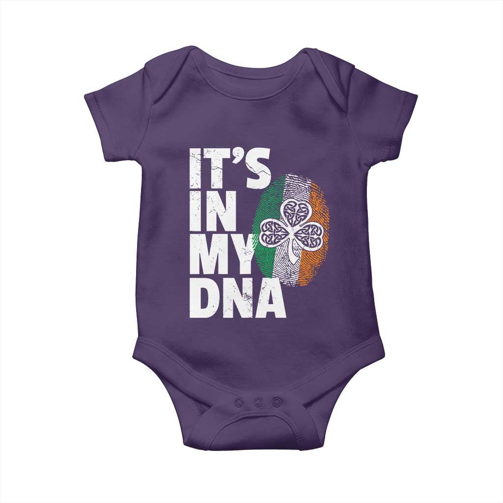 Funny Irish It's In My DNA Baby Onesie Ireland Fingerprint Flag