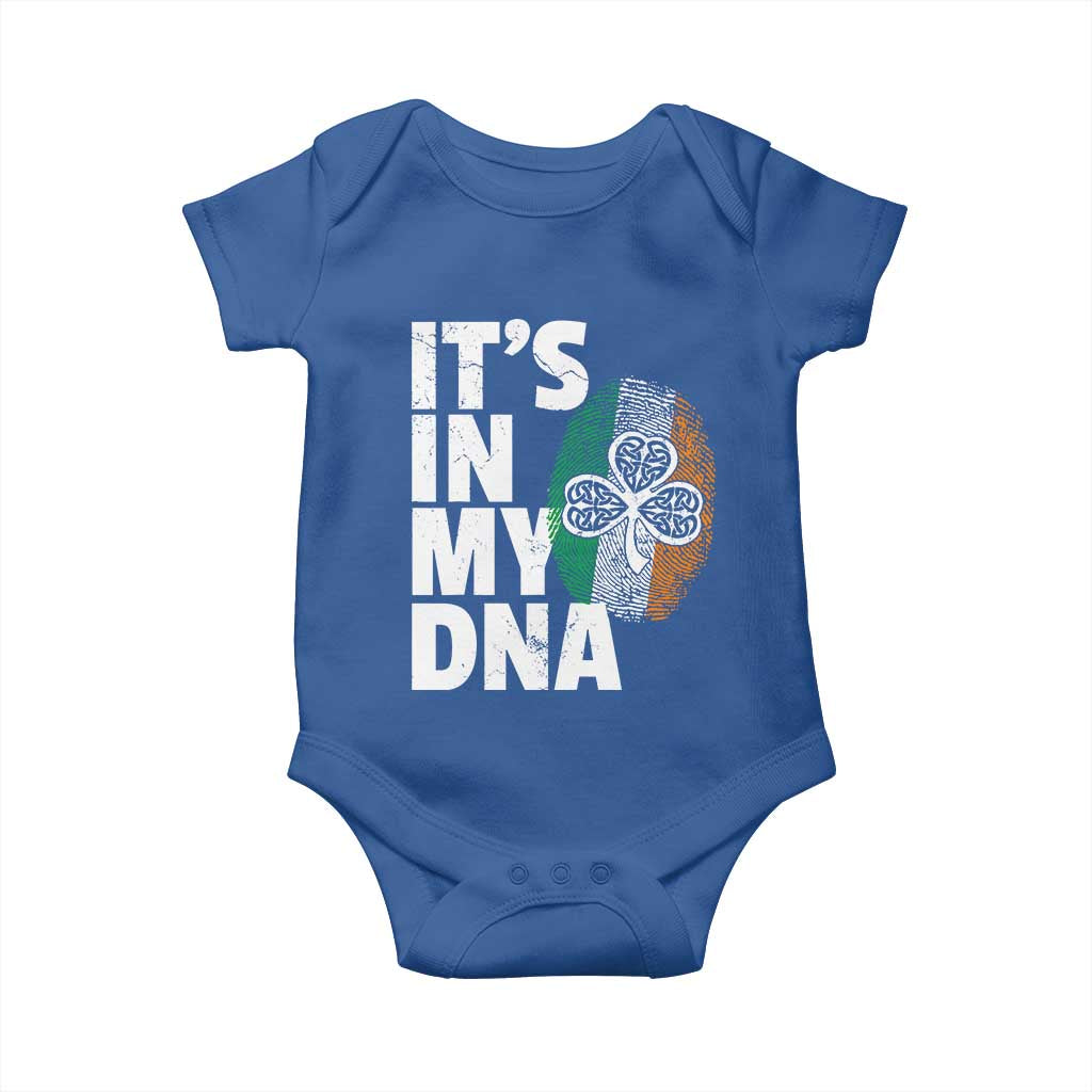 Funny Irish It's In My DNA Baby Onesie Ireland Fingerprint Flag