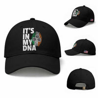 Funny Irish It's In My DNA Baseball Cap Ireland Fingerprint Flag