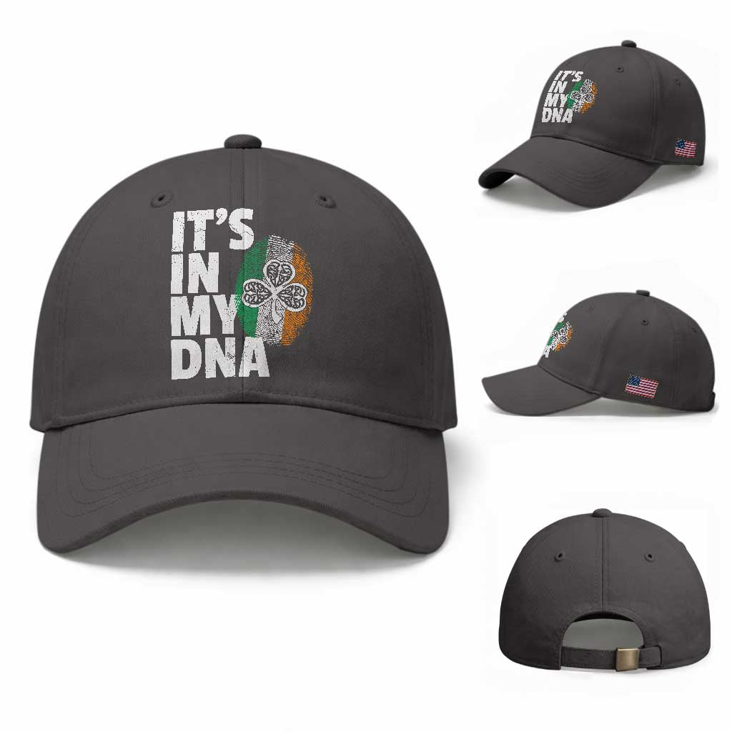 Funny Irish It's In My DNA Baseball Cap Ireland Fingerprint Flag