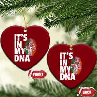 Funny Irish It's In My DNA Ceramic Ornament Ireland Fingerprint Flag - Wonder Print Shop