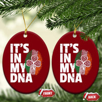 Funny Irish It's In My DNA Ceramic Ornament Ireland Fingerprint Flag - Wonder Print Shop