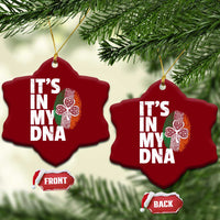 Funny Irish It's In My DNA Ceramic Ornament Ireland Fingerprint Flag - Wonder Print Shop