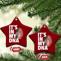 Funny Irish It's In My DNA Ceramic Ornament Ireland Fingerprint Flag - Wonder Print Shop