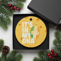 Funny Irish It's In My DNA Ceramic Ornament Ireland Fingerprint Flag - Wonder Print Shop