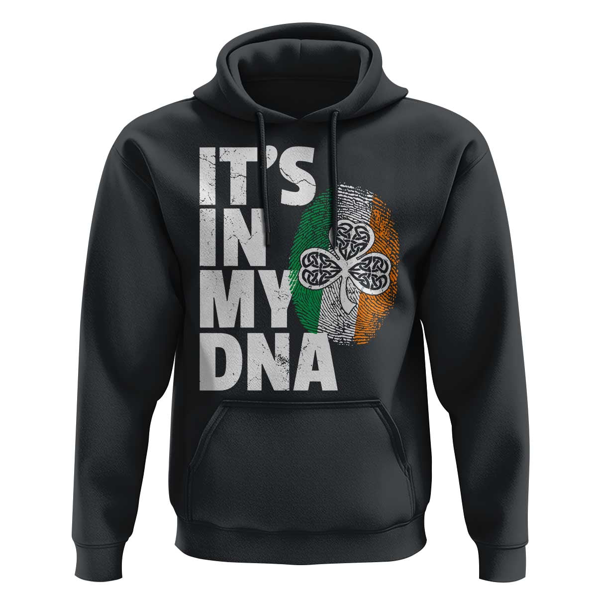 Funny Irish It's In My DNA Hoodie Ireland Fingerprint Flag