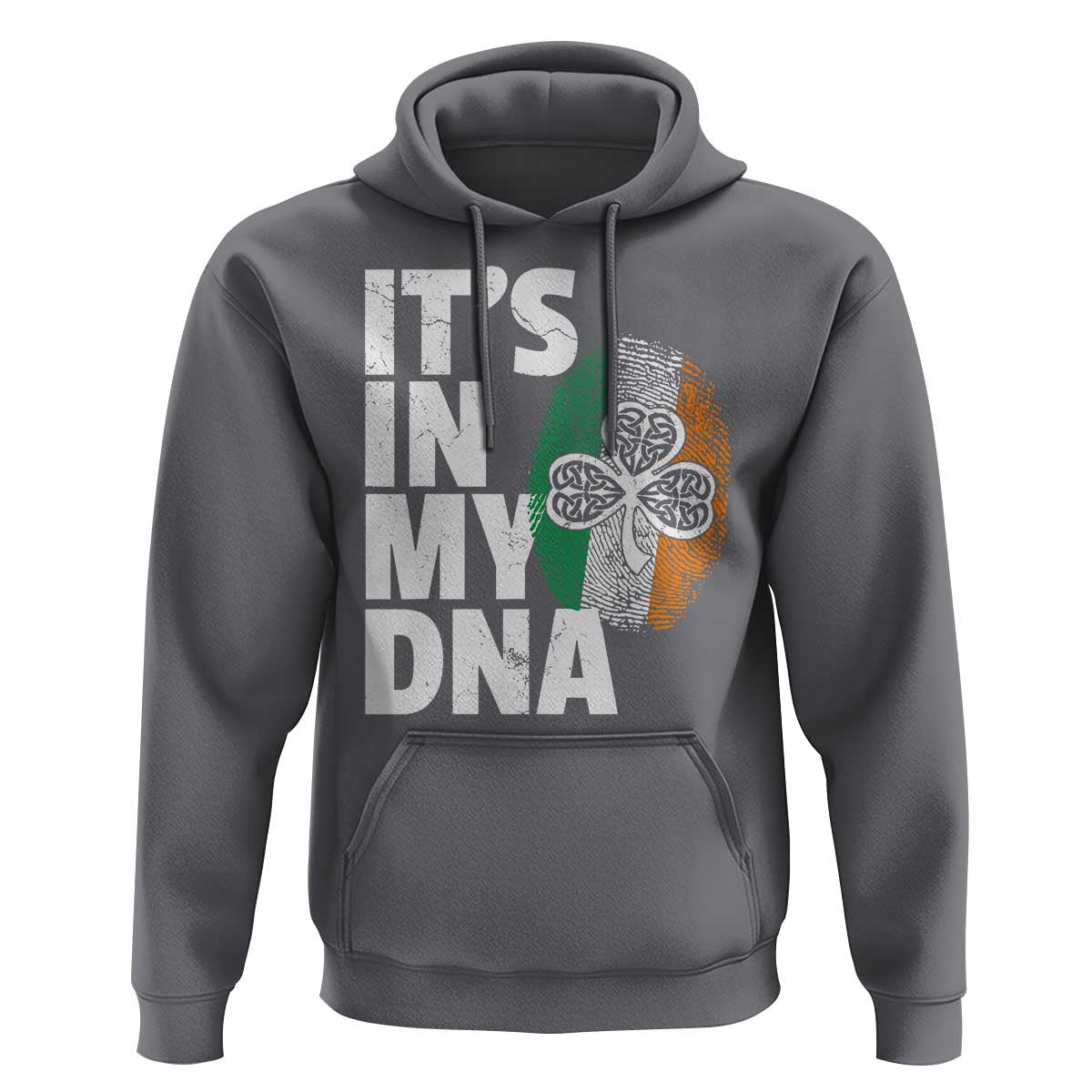 Funny Irish It's In My DNA Hoodie Ireland Fingerprint Flag