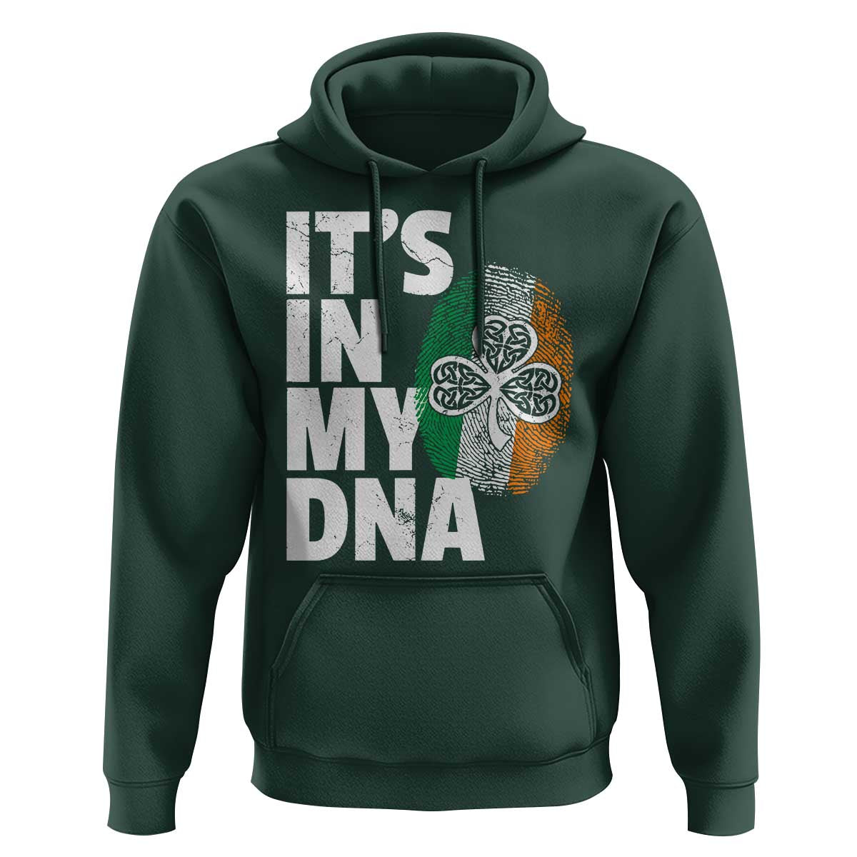 Funny Irish It's In My DNA Hoodie Ireland Fingerprint Flag