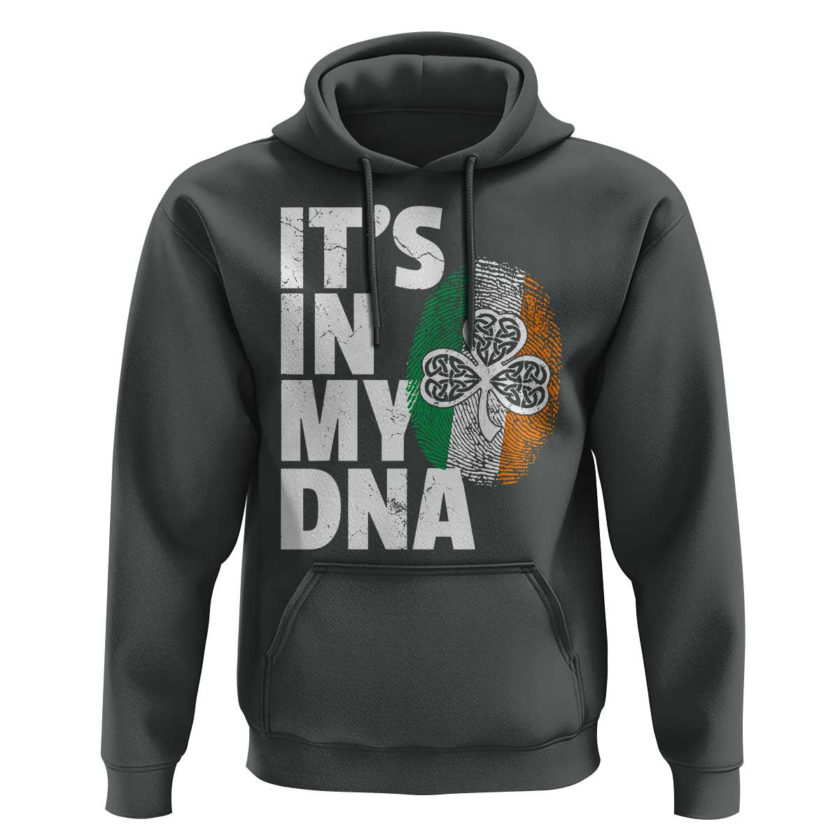 Funny Irish It's In My DNA Hoodie Ireland Fingerprint Flag