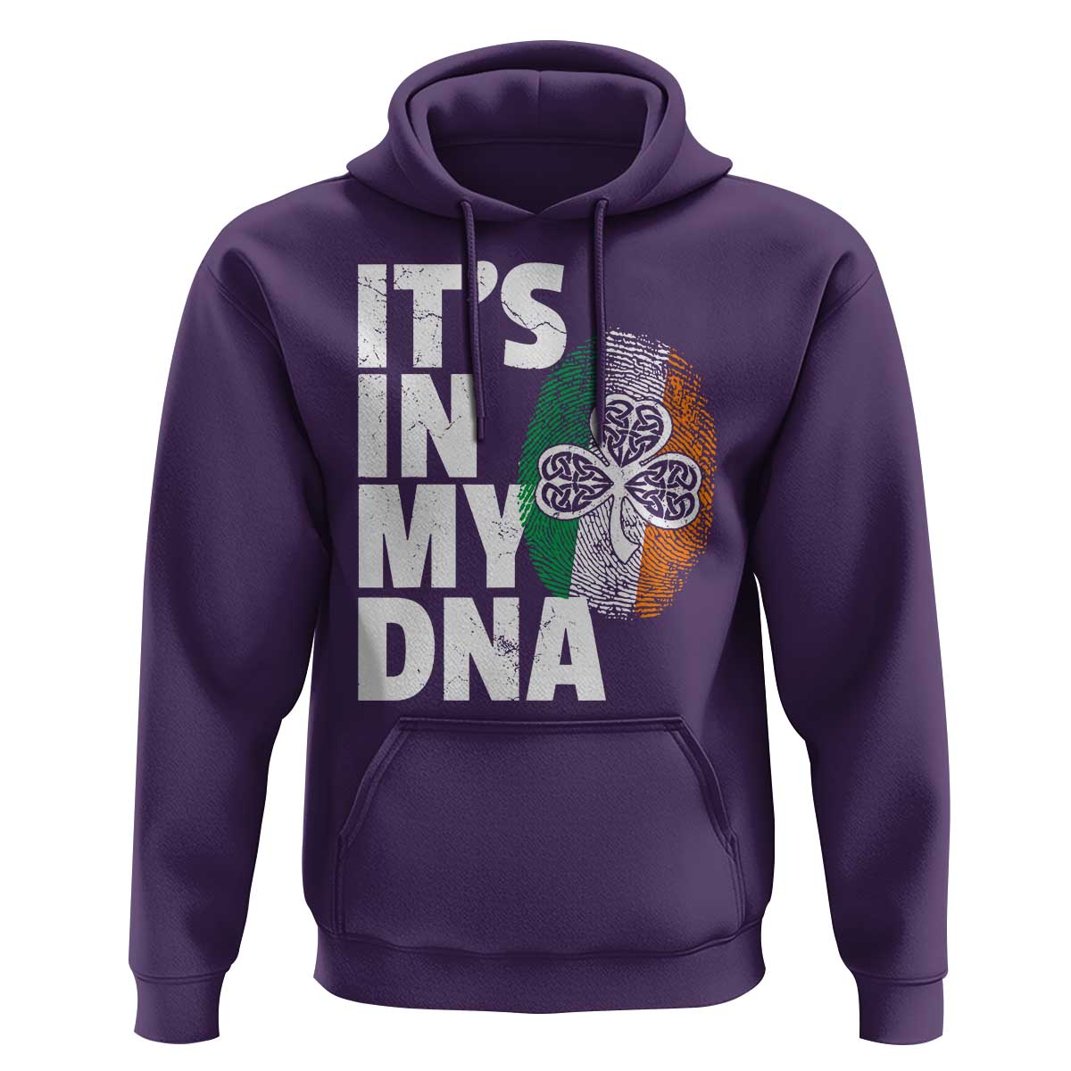 Funny Irish It's In My DNA Hoodie Ireland Fingerprint Flag