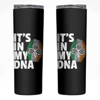 Funny Irish It's In My DNA Skinny Tumbler Ireland Fingerprint Flag