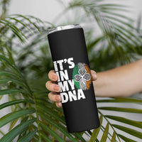 Funny Irish It's In My DNA Skinny Tumbler Ireland Fingerprint Flag