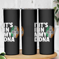 Funny Irish It's In My DNA Skinny Tumbler Ireland Fingerprint Flag