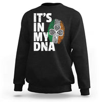 Funny Irish It's In My DNA Sweatshirt Ireland Fingerprint Flag