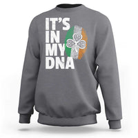 Funny Irish It's In My DNA Sweatshirt Ireland Fingerprint Flag
