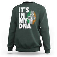 Funny Irish It's In My DNA Sweatshirt Ireland Fingerprint Flag