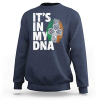 Funny Irish It's In My DNA Sweatshirt Ireland Fingerprint Flag