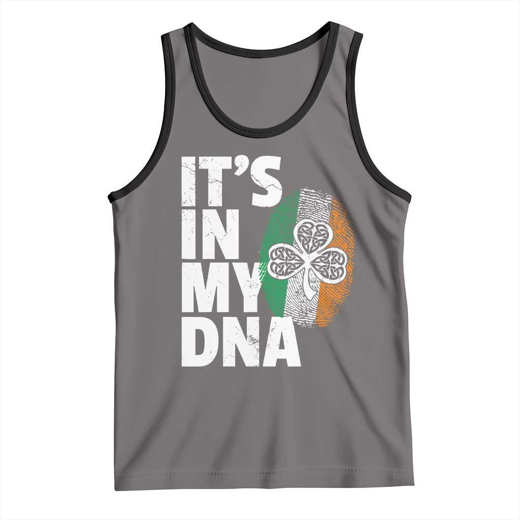 Funny Irish It's In My DNA Tank Top Ireland Fingerprint Flag