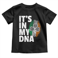 Funny Irish It's In My DNA Toddler T Shirt Ireland Fingerprint Flag
