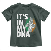 Funny Irish It's In My DNA Toddler T Shirt Ireland Fingerprint Flag