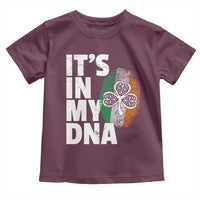 Funny Irish It's In My DNA Toddler T Shirt Ireland Fingerprint Flag