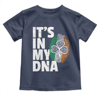 Funny Irish It's In My DNA Toddler T Shirt Ireland Fingerprint Flag