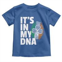 Funny Irish It's In My DNA Toddler T Shirt Ireland Fingerprint Flag