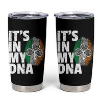 Funny Irish It's In My DNA Tumbler Cup Ireland Fingerprint Flag