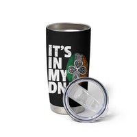 Funny Irish It's In My DNA Tumbler Cup Ireland Fingerprint Flag